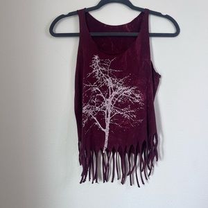Fringe tree and roots shirt